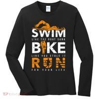 Triathlon Swimming Cycling Running Women's Long Sleeve Shirt thumb 0