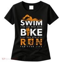 Triathlon Swimming Cycling Running Women's T-Shirt thumb 0