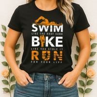 Triathlon Swimming Cycling Running Women's T-Shirt thumb 2
