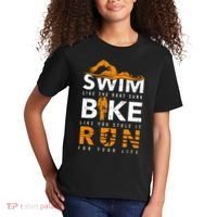 Triathlon Swimming Cycling Running Kids T-Shirt thumb 2
