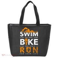 Triathlon Swimming Cycling Running Tote Bag thumb 0