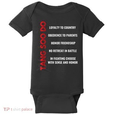 Tang Soo Do Martial Arts Karate Training Baby Bodysuit