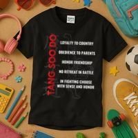 Tang Soo Do Martial Arts Karate Training Kids T-Shirt thumb 3