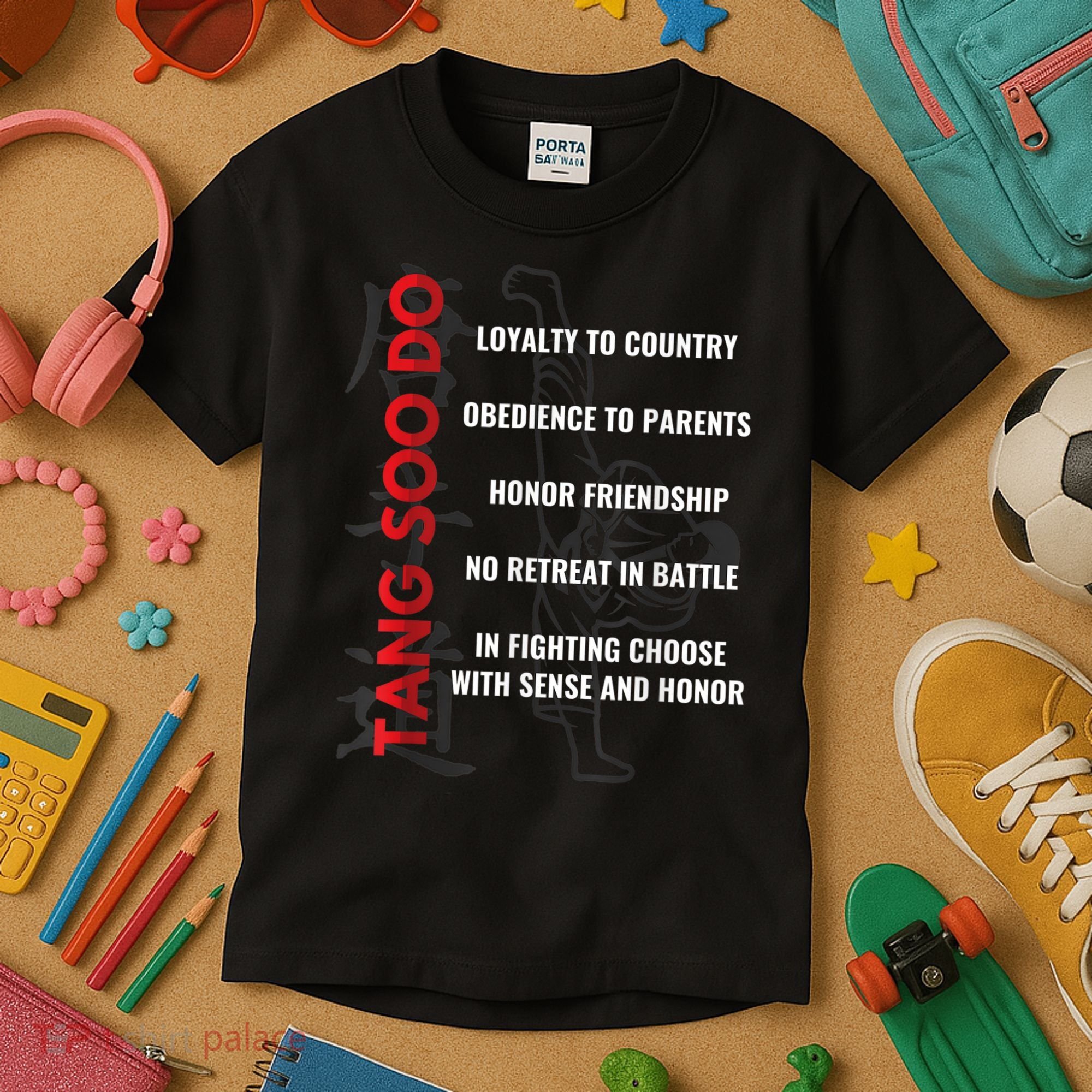Tang Soo Do Martial Arts Karate Training Kids T-Shirt