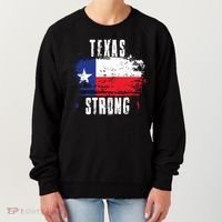 Texas Strong Distressed Flag Texan Pride Women's Sweatshirt thumb 0