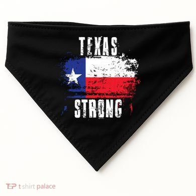 Texas Strong Distressed Flag Texan Pride USA-Made Doggie Bandana