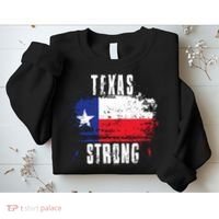 Texas Strong Distressed Flag Texan Pride Sweatshirt thumb 2