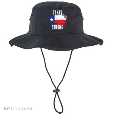 Texas Strong Distressed Flag Texan Pride Bucket Hat