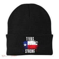 Texas Strong Distressed Flag Texan Pride Beanie thumb 0