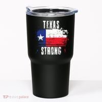 Texas Strong Distressed Flag Texan Pride Tumbler thumb 0