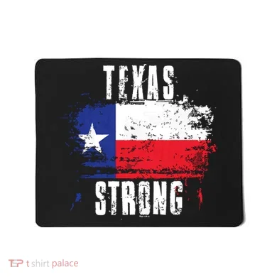 Texas Strong Distressed Flag Texan Pride Mousepad