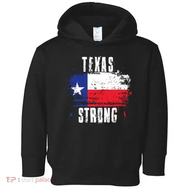 Texas Strong Distressed Flag Texan Pride Toddler Hoodie