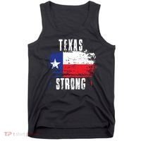 Texas Strong Distressed Flag Texan Pride Tank Top thumb 0
