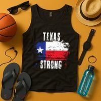 Texas Strong Distressed Flag Texan Pride Tank Top thumb 4