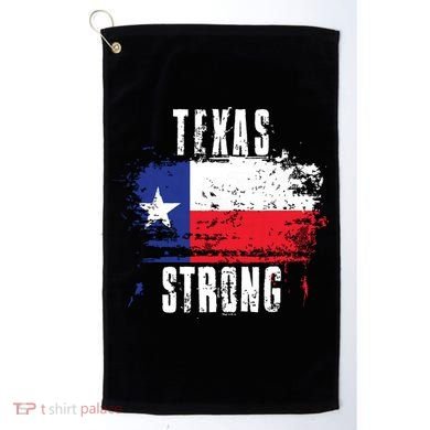 Texas Strong Distressed Flag Texan Pride Golf Towel
