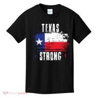 Texas Strong Distressed Flag Texan Pride Kids T-Shirt thumb 0