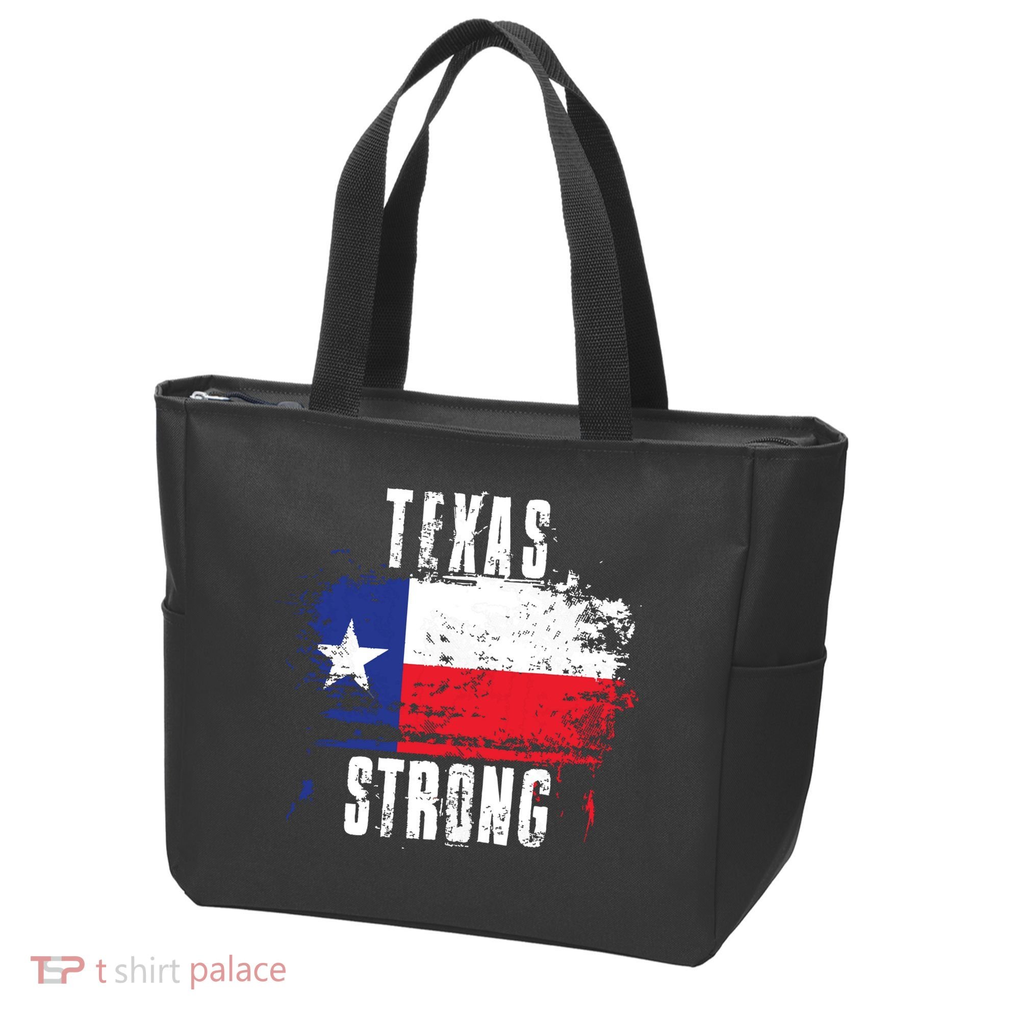 Texas Strong Distressed Flag Texan Pride Tote Bag