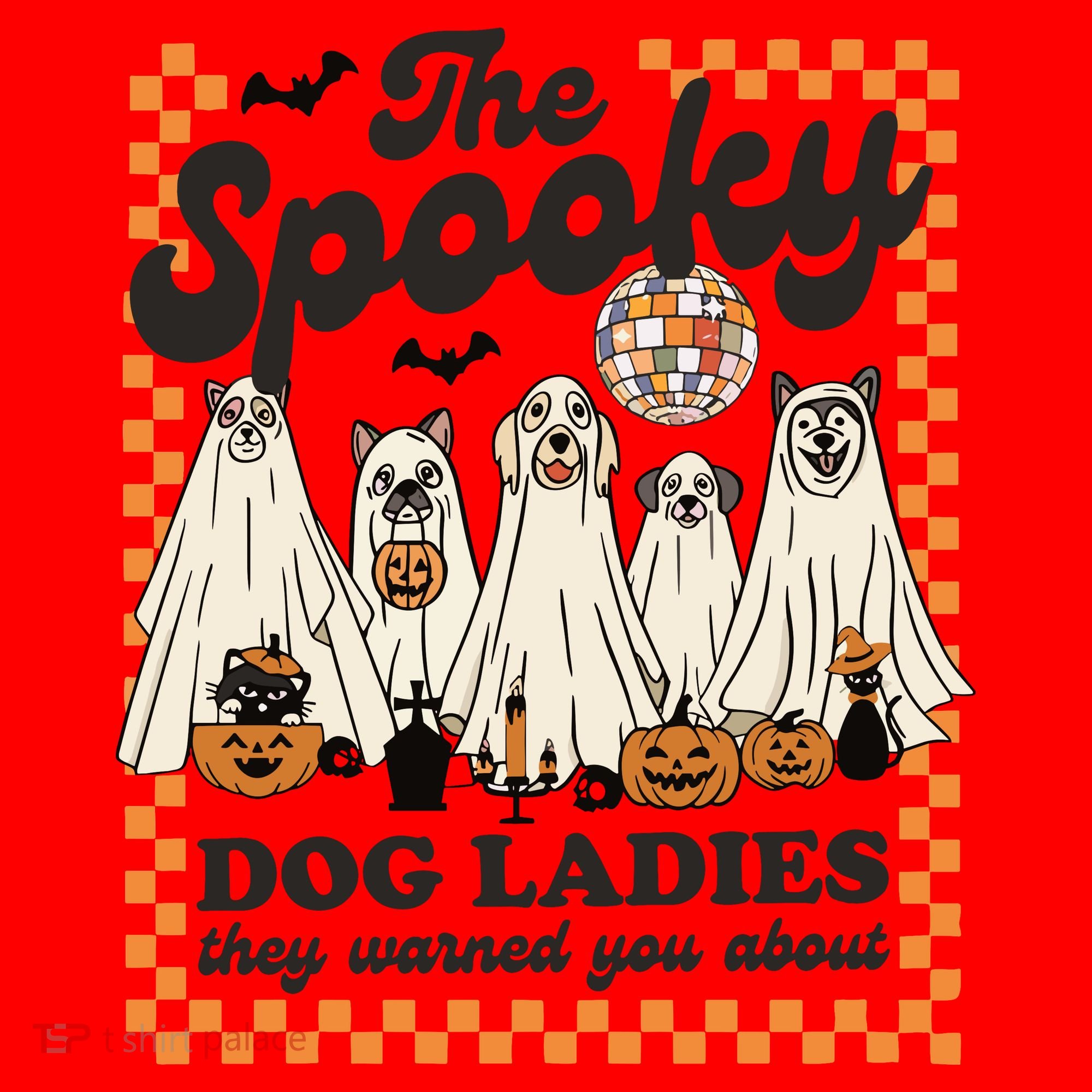 The Spooky Dog Lady Spooky Dog Mom Childless Dog Lady For Kamala Harris Santa Hat