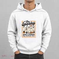 The Spooky Dog Lady Spooky Dog Mom Childless Dog Lady For Kamala Harris Hoodie thumb 0