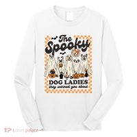 The Spooky Dog Lady Spooky Dog Mom Childless Dog Lady For Kamala Harris Long Sleeve Shirt thumb 0