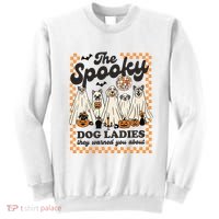 The Spooky Dog Lady Spooky Dog Mom Childless Dog Lady For Kamala Harris Sweatshirt thumb 0