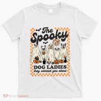The Spooky Dog Lady Spooky Dog Mom Childless Dog Lady For Kamala Harris T-Shirt thumb 0