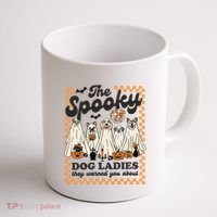 The Spooky Dog Lady Spooky Dog Mom Childless Dog Lady For Kamala Harris Coffee Mug thumb 1