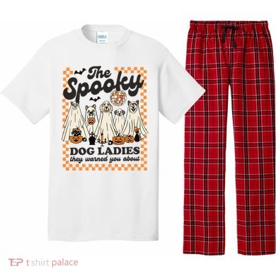 The Spooky Dog Lady Spooky Dog Mom Childless Dog Lady For Kamala Harris Pajama Set