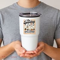 The Spooky Dog Lady Spooky Dog Mom Childless Dog Lady For Kamala Harris Tumbler thumb 2