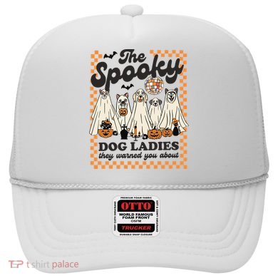 The Spooky Dog Lady Spooky Dog Mom Childless Dog Lady For Kamala Harris Hat