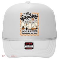 The Spooky Dog Lady Spooky Dog Mom Childless Dog Lady For Kamala Harris Hat thumb 0