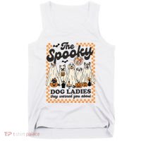 The Spooky Dog Lady Spooky Dog Mom Childless Dog Lady For Kamala Harris Tank Top thumb 0