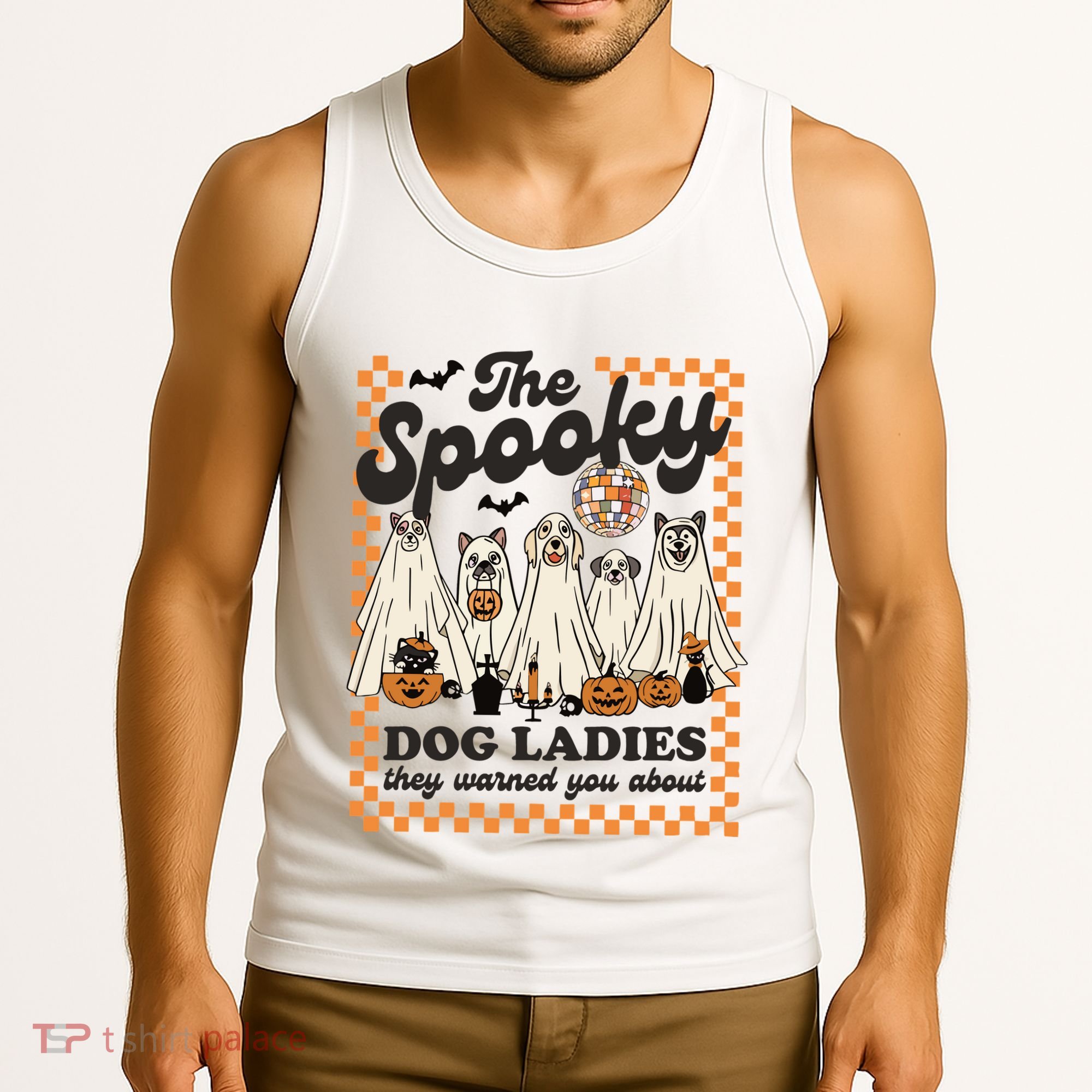 The Spooky Dog Lady Spooky Dog Mom Childless Dog Lady For Kamala Harris Tank Top