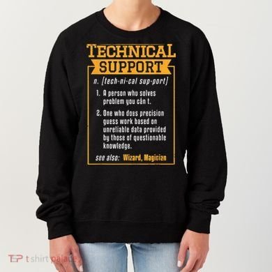 Tech Support Definition Funny Computer Geek Women's Sweatshirt