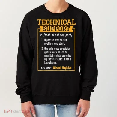 Tech Support Definition Funny Computer Geek Women's Sweatshirt