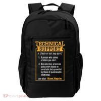 Tech Support Definition Funny Computer Geek Backpack thumb 0