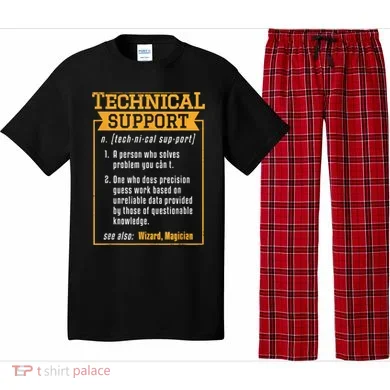Tech Support Definition Funny Computer Geek Pajama Set