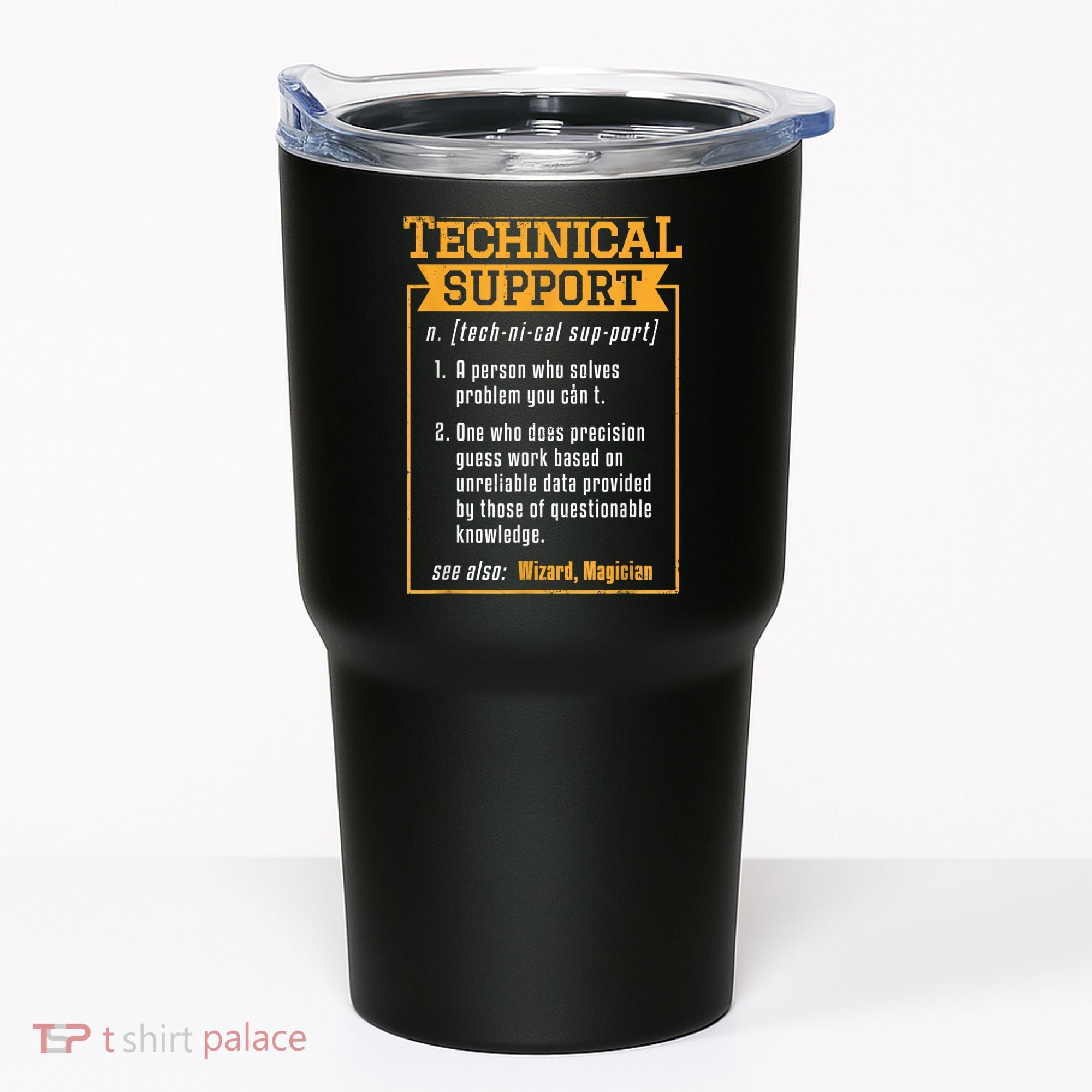 Tech Support Definition Funny Computer Geek Tumbler