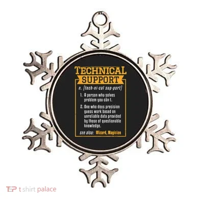 Tech Support Definition Funny Computer Geek Ornament