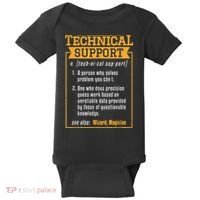 Tech Support Definition Funny Computer Geek Baby Bodysuit thumb 0