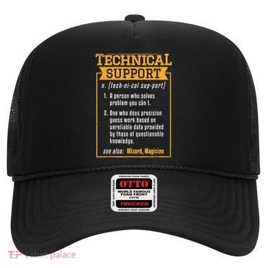 Tech Support Definition Funny Computer Geek Hat