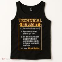 Tech Support Definition Funny Computer Geek Tank Top thumb 2