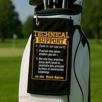 Tech Support Definition Funny Computer Geek Golf Towel thumb 2