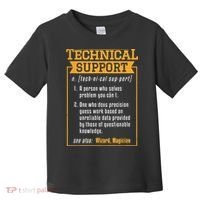 Tech Support Definition Funny Computer Geek Toddler T-Shirt thumb 0