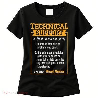 Tech Support Definition Funny Computer Geek Women's T-Shirt