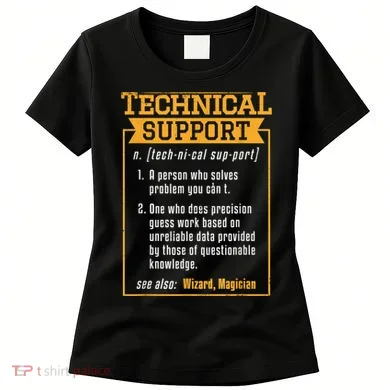 Tech Support Definition Funny Computer Geek Women's T-Shirt