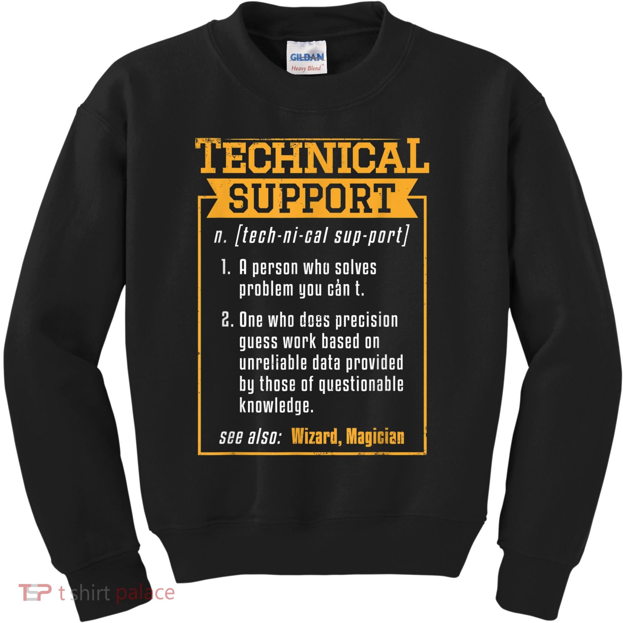 Tech Support Definition Funny Computer Geek Kids Sweatshirt
