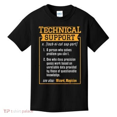 Tech Support Definition Funny Computer Geek Kids T-Shirt