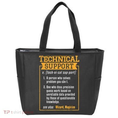Tech Support Definition Funny Computer Geek Tote Bag