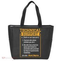 Tech Support Definition Funny Computer Geek Tote Bag thumb 0